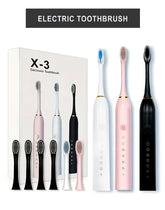 X3 Sonic Electric Toothbrush Rechargeable | USB Fast Charging Toothbrush with 5 Modes Deep Cleaning Whitening & Gum Care