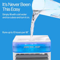 Arctic Air Ultra 3-in-1 Mini USB Portable Air Cooler | Personal Evaporative AC with LED Night Light for Home Office Travel